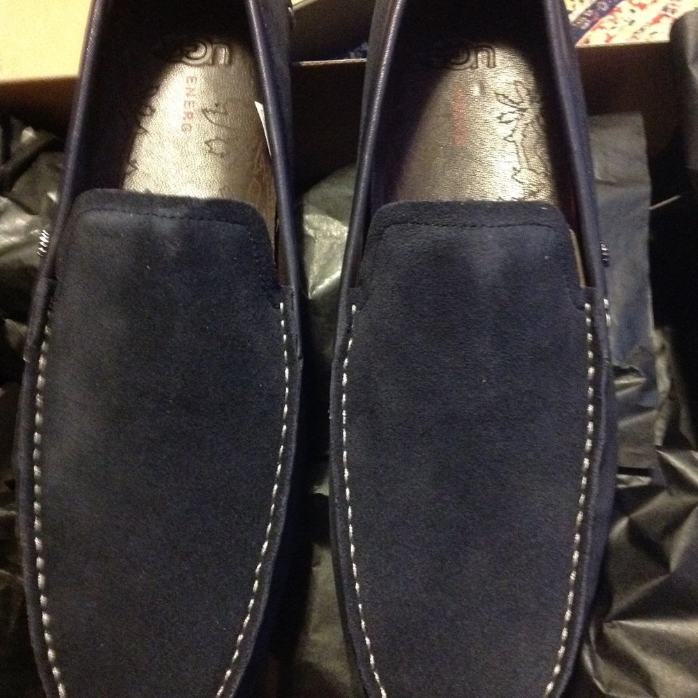 UGG Men's Bel-Air Venetian Navy Suede Loafers 11.5M -  New in Box